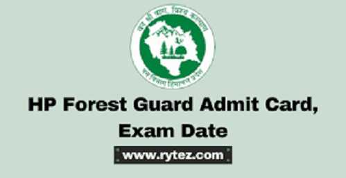 HP Forest Guard Admit Card