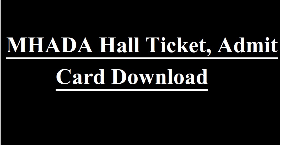 MHADA Hall Ticket