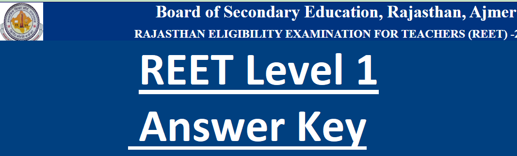 REET Level 1 Answer Key