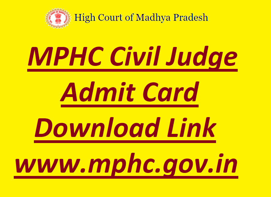 MPHC Civil Judge Admit Card