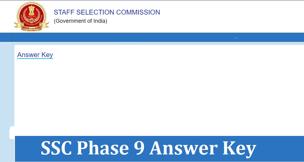 SSC Phase 9 Answer Key