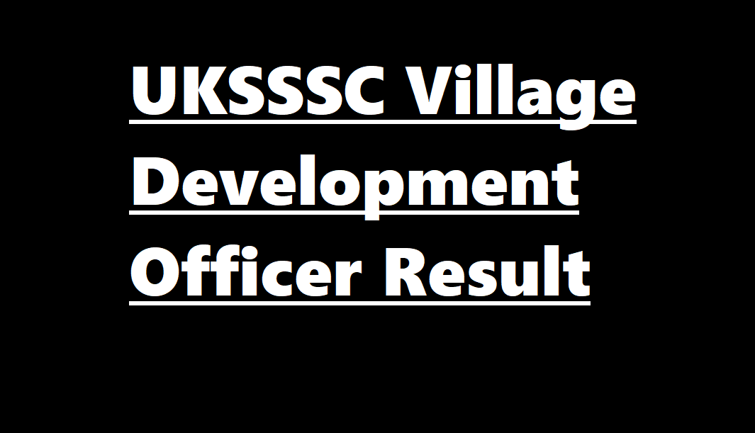 Village Development Officer