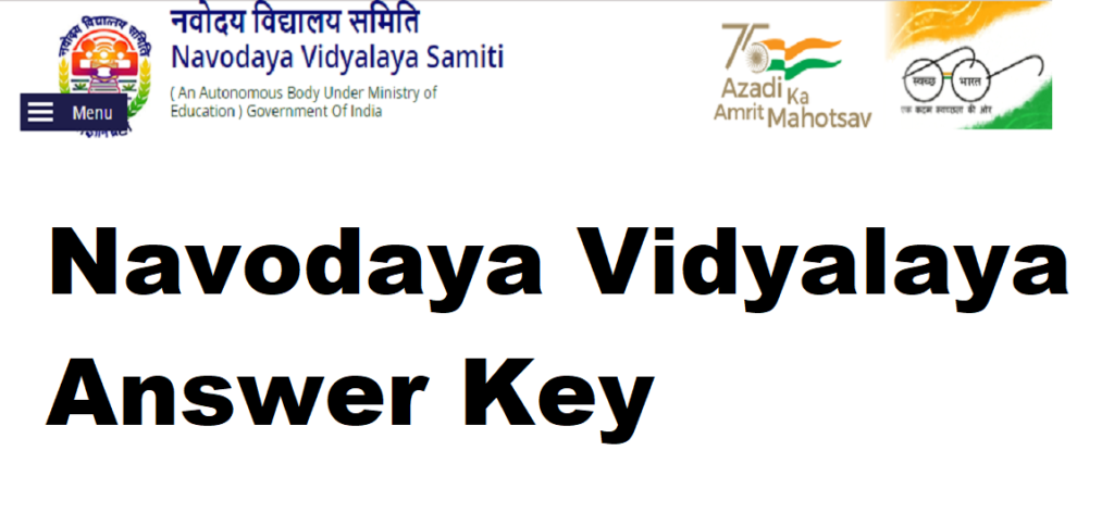 Navodaya Vidyalaya Answer Key