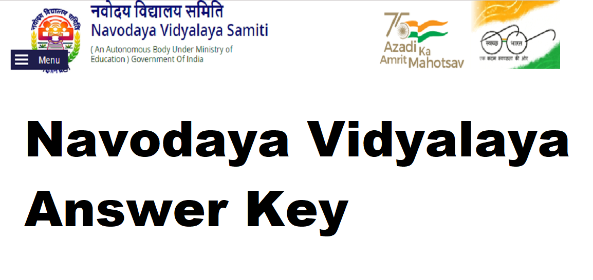 Navodaya Class 6 Answer Key