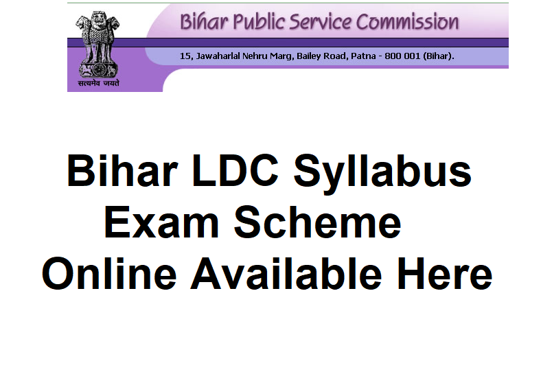 Bihar LDC Syllabus