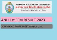 ANU Degree 1st Sem Results 2023