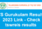 TS Gurukulam Result 2023