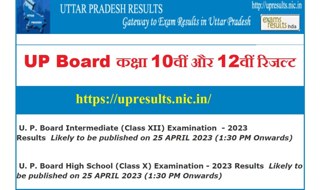 UP 10th 12th Result