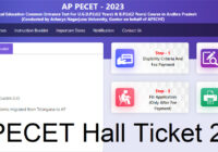AP PECET Hall Ticket