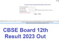 CBSE Board 12th Result