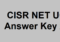 CISR NET UGC Answer Key