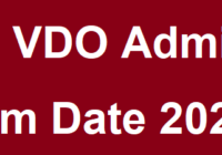 PSSSB VDO Admit Card