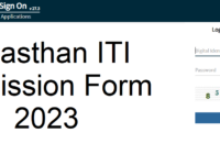 Rajasthan ITI Admission Form