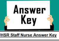 UHSR Staff Nurse Answer Key