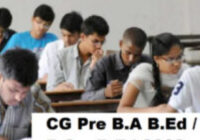 CG Pre B.A B.Ed / Pre B.Sc. B.Ed Application Form