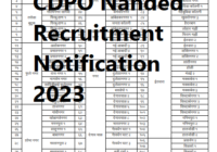 CDPO Nanded Recruitment Notification