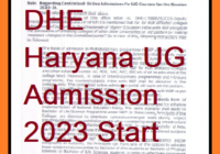 DHE Haryana College Admission