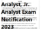 FSSAI Food & Jr. Analyst Exam Notification