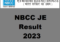 NBCC JE Result 2023