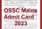 OSSC Junior Clerk Admit Card