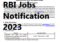 RBI Jobs Notification