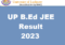 UP B.Ed JEE Result 2023