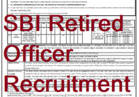 SBI Bank Retired Officer Recruitment
