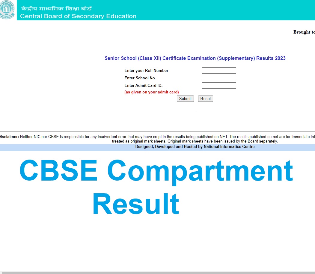 CBSE Compartment Result