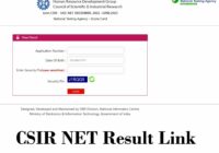 CSIR UGC NET Result