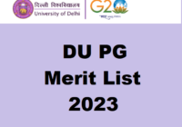DU PG Merit List 2023