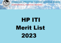 HP ITI Merit List 2023