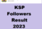 KSP Followers Result 2023