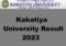 Kakatiya University Result 2023