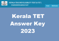 Kerala TET Answer Key 2023