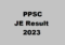 PPSC JE Result 2023
