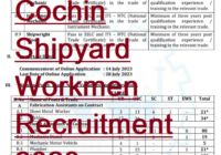 Cochin Shipyard Workmen Recruitment