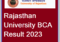 Rajasthan University BCA Result