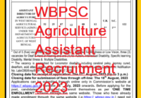 WBPSC Agriculture Assistant Recruitment