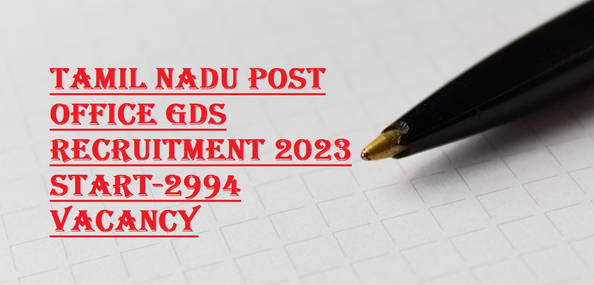 Tamil Nadu Post Office GDS Recruitment