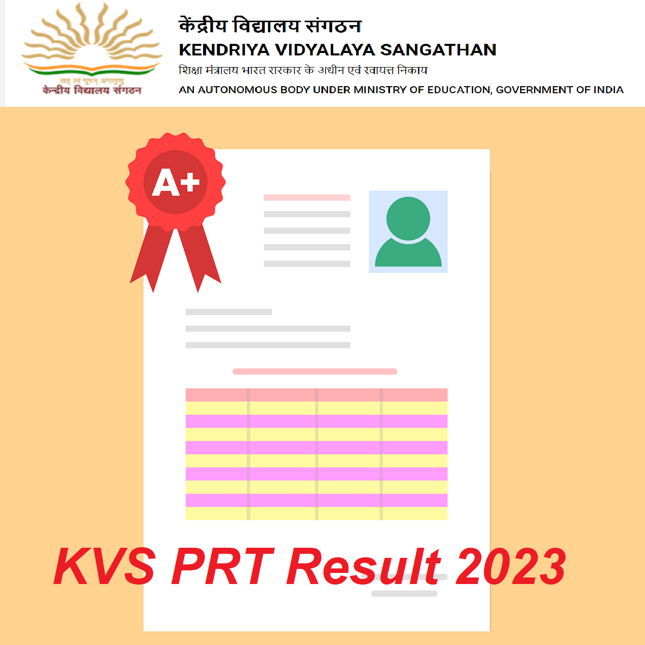 KVS PRT Result