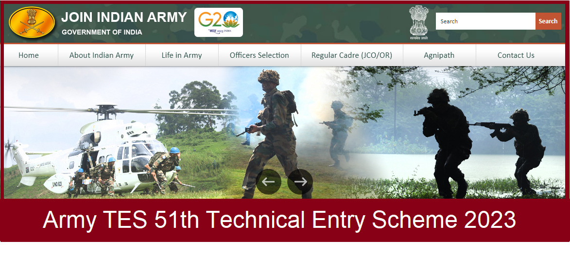 Army TES 51th Technical Entry Scheme 2023