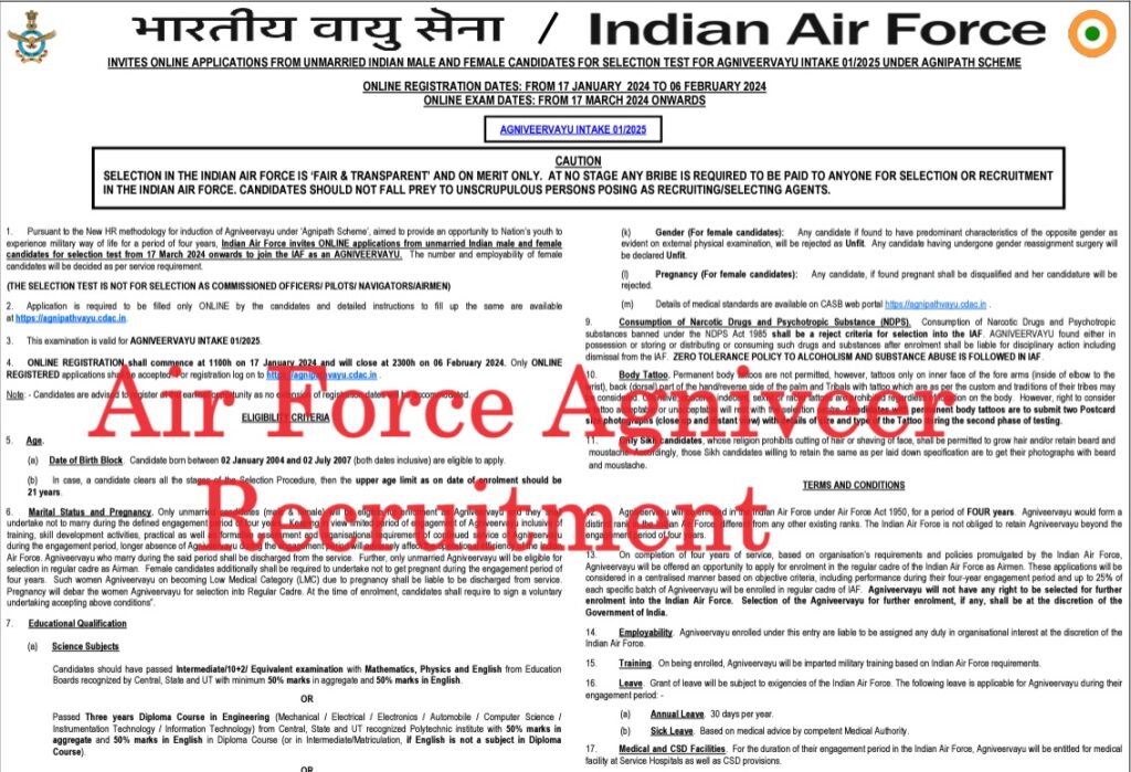 Air Force Agniveer Recruitment
