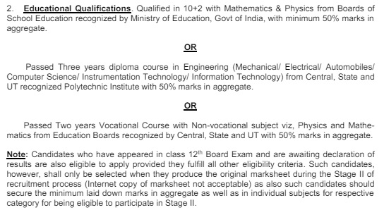 Agniveer SSR MR Education Qualifications